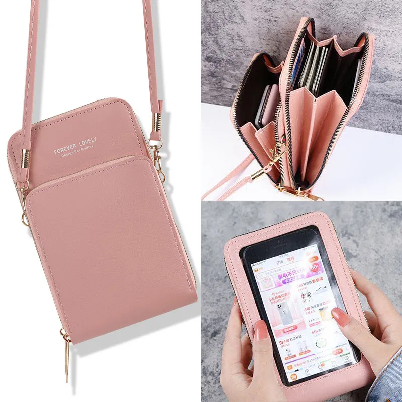 Luxury Womens Crossbody Shoulder Mobile Phone Bag With Touch Screen Phone Wallet Card Hold And Clutch Handmobile Phone Bag From Senior0570 26.31 DHgate.Com
