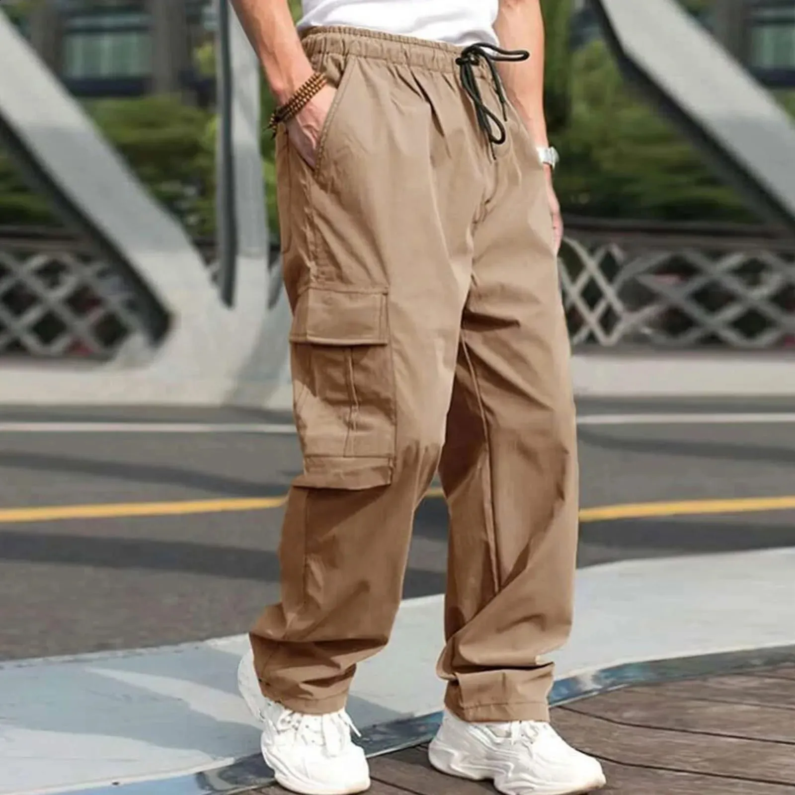 Multi Pocket Work Pants - Premium Quality, Straight Leg Fit