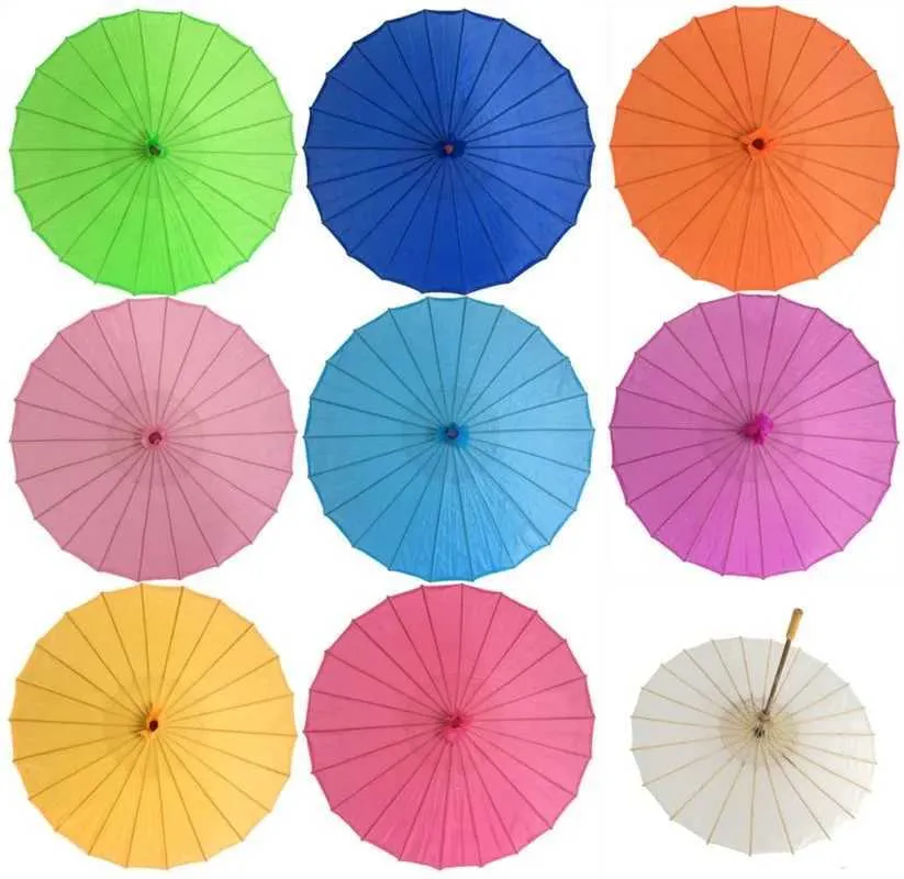 Wedding party umbrellas solid color paper handmade 7.9 to 23.6 in 20 to — free download