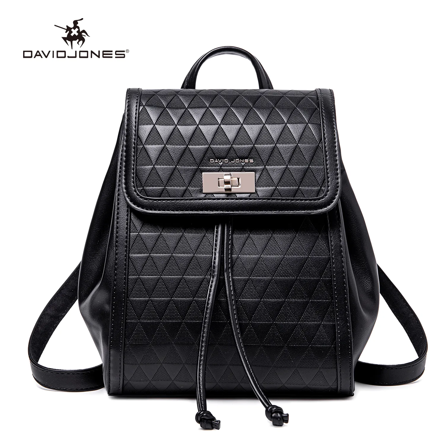 david jones black leather backpack - Women's Small Fashion City - Girl's Shoulder Bag Nylon Soft PU - Mini Multi-Pocket School Bag Zip Closure - Fashion Backpack Modern Trendy Designer David Jones Backpack – DDhandbags