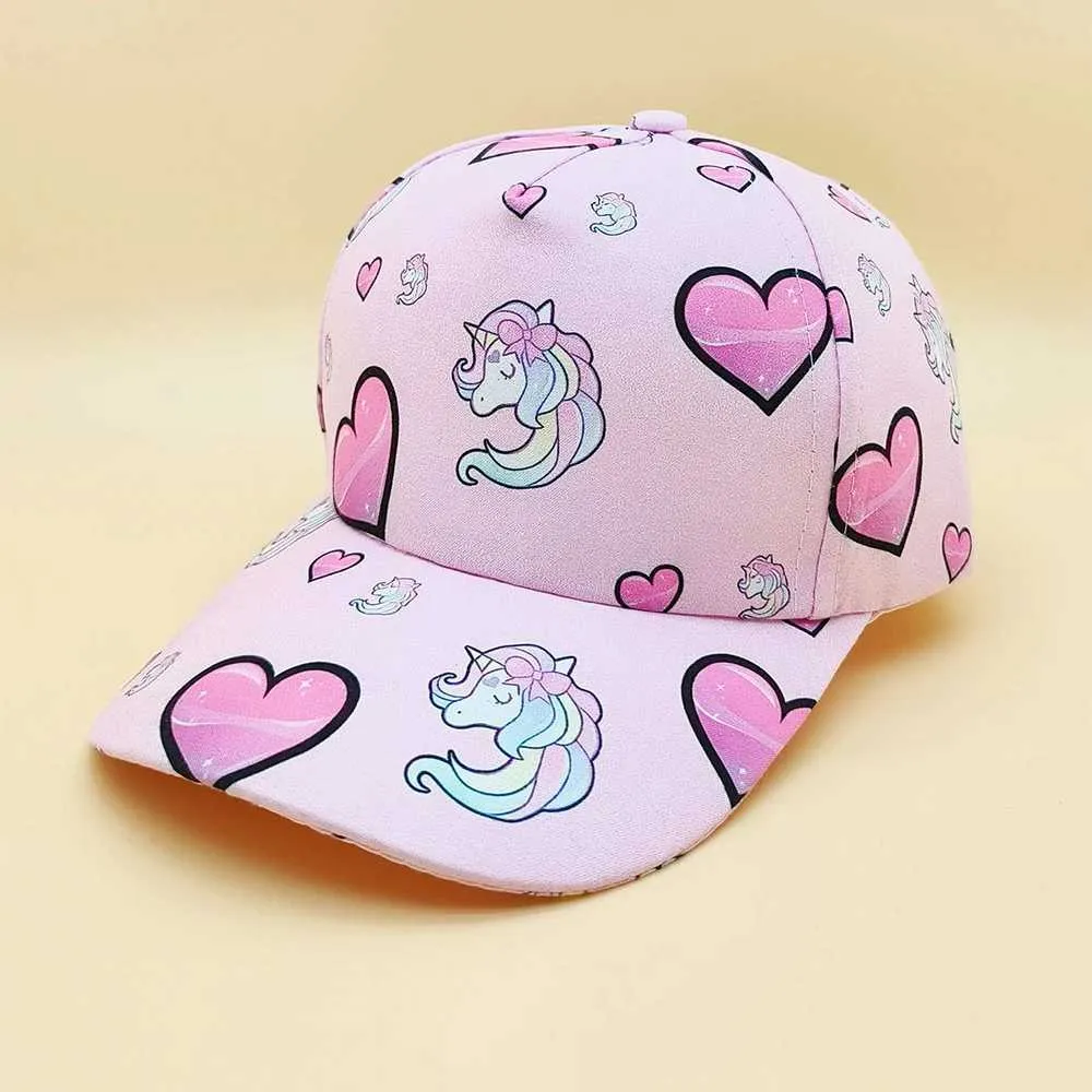 Gorra De Béisbol Para Niña Con Estampado De Leopardo — Ajustable, Protección Solar, Para Edades 2 A 8 Años