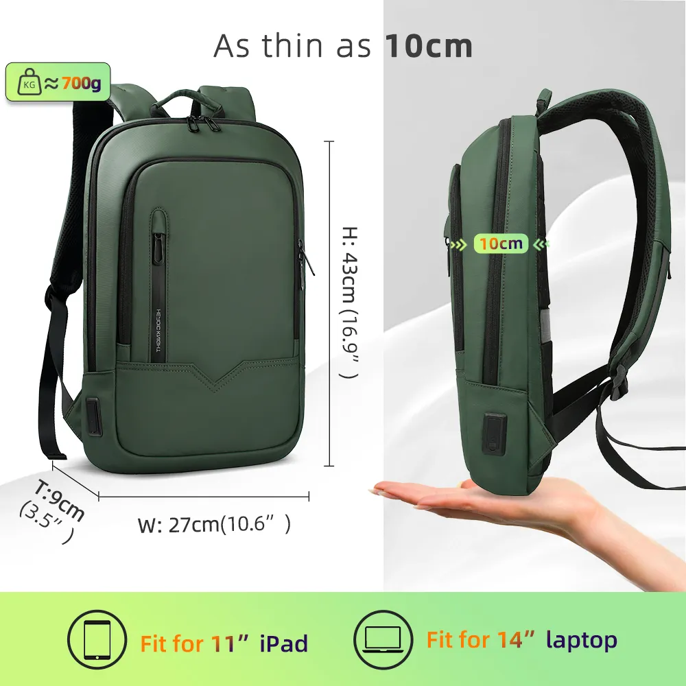 14 inch laptop backpack canvas KAUKKO laptop Travel Backpack, Outdoor Rucksack Fits 15.6 Inch Laptop(18-blue)