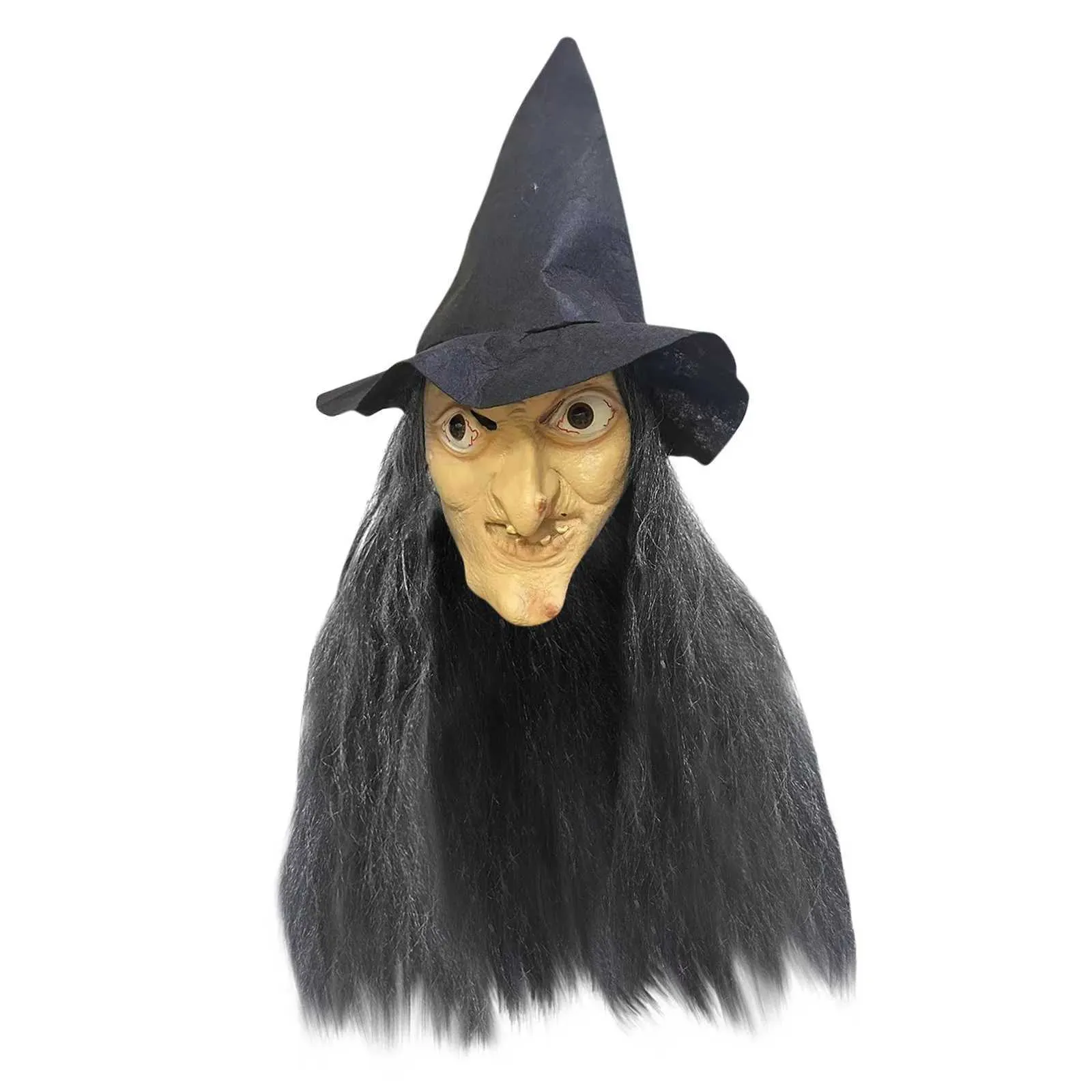 Nez de sorcière Halloween avec des verrues en latex à coller