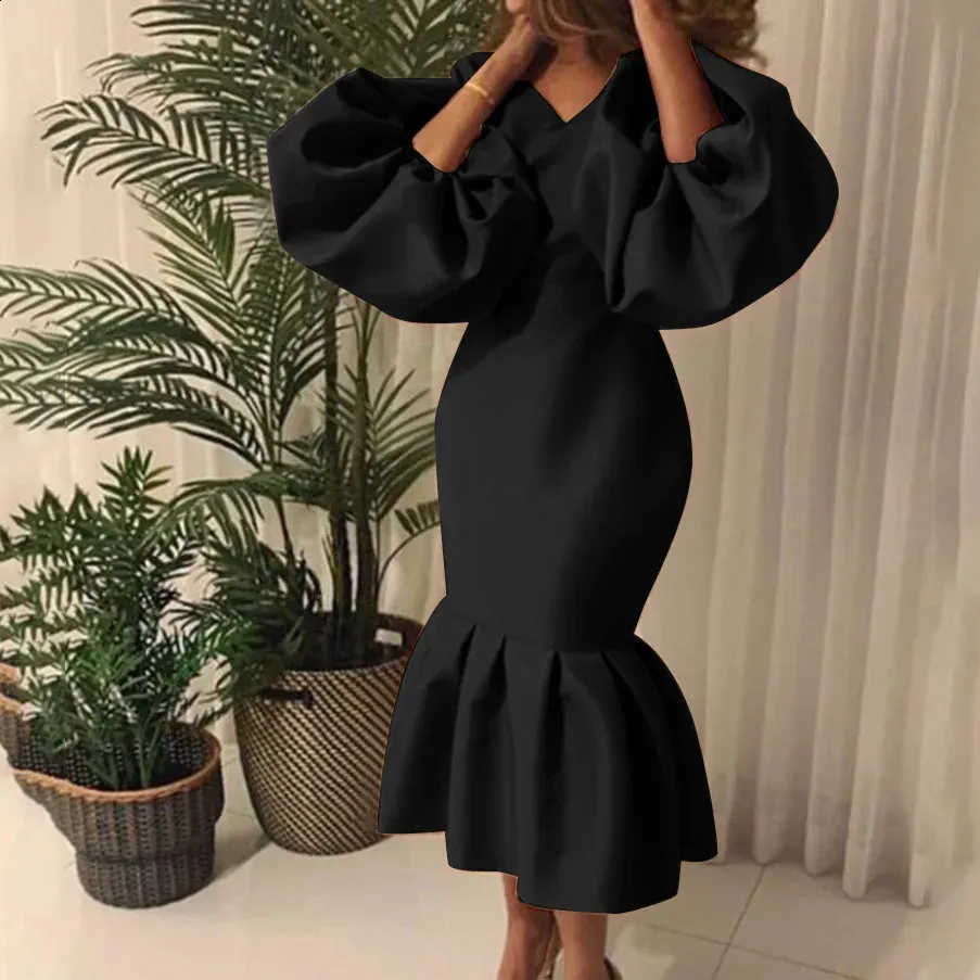 knee length dresses for ladies Norma Kamali Long Sleeve Turtle Fishtail Gown