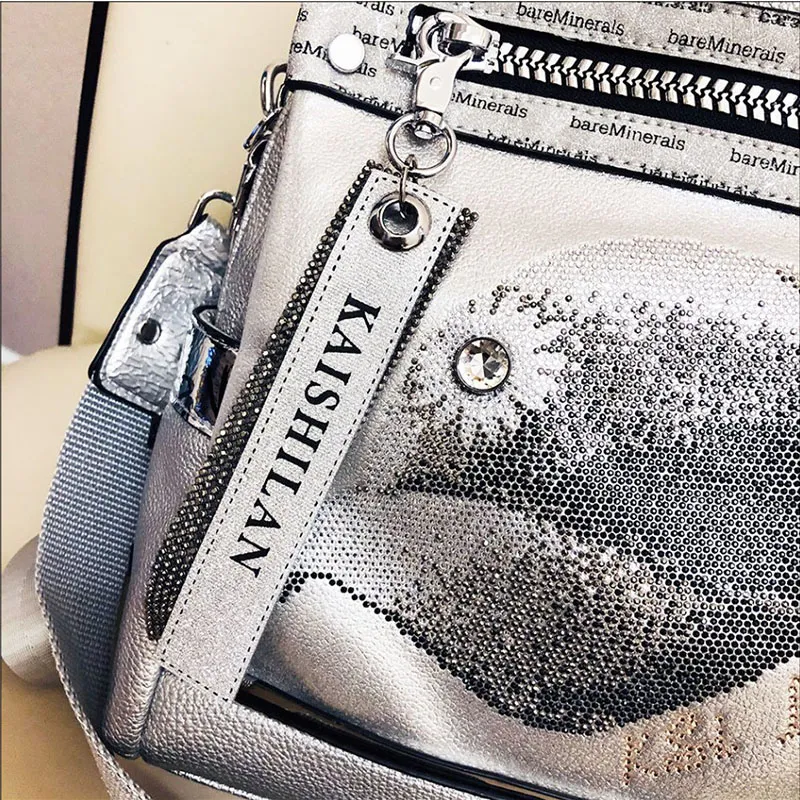 Fashion Rhinestone Leather Women Backpacks ... From Annides  display picture 3