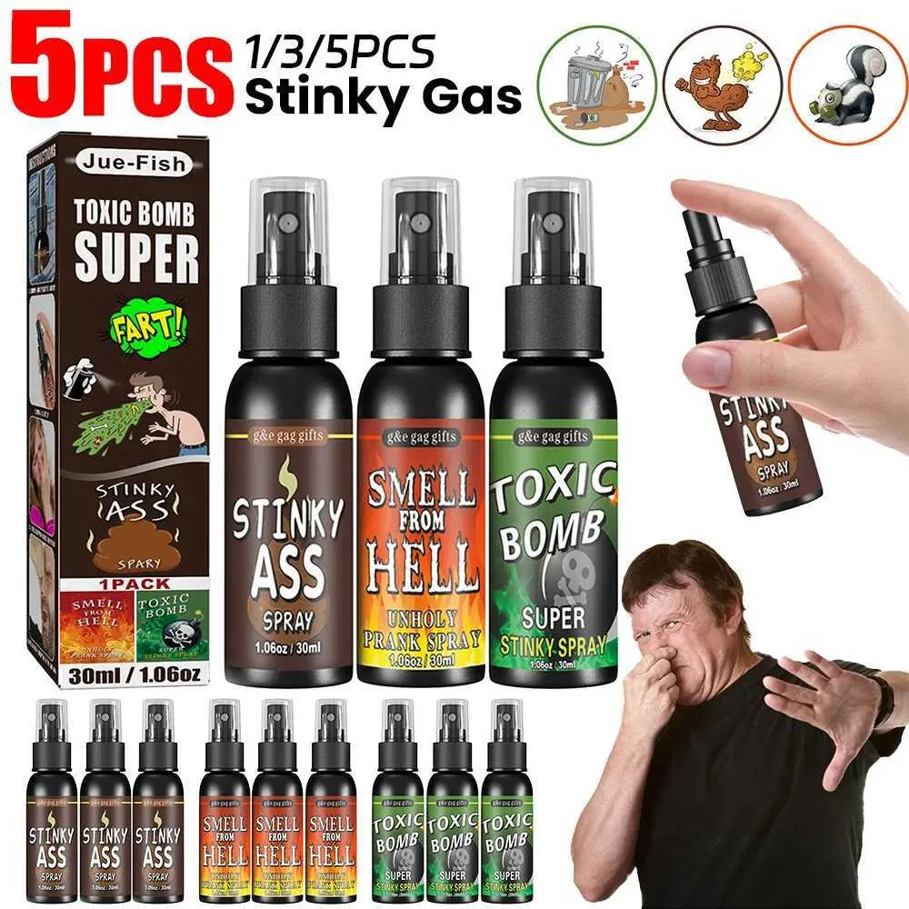 Spray Puant Adulte 3pcs - Spray Qui Pue Pour Canulars Festifs Allony