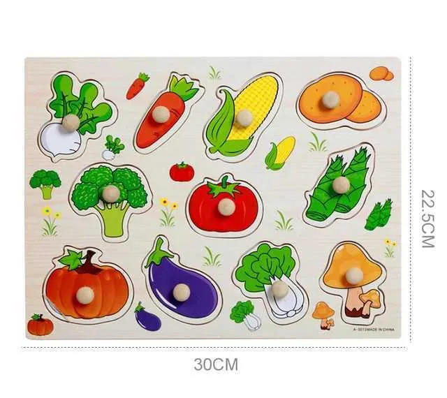 Montessori Learning Toys: Wooden Puzzle Board for Early Education ...