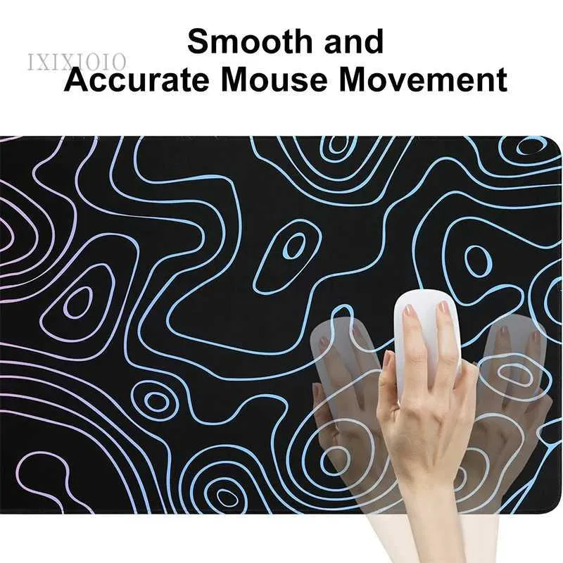 Black Mouse Pad Ergonomic Mouse Pad With Wrist Support Non-Slip Rubber Base Mousepad For Home 9 thumbnail image