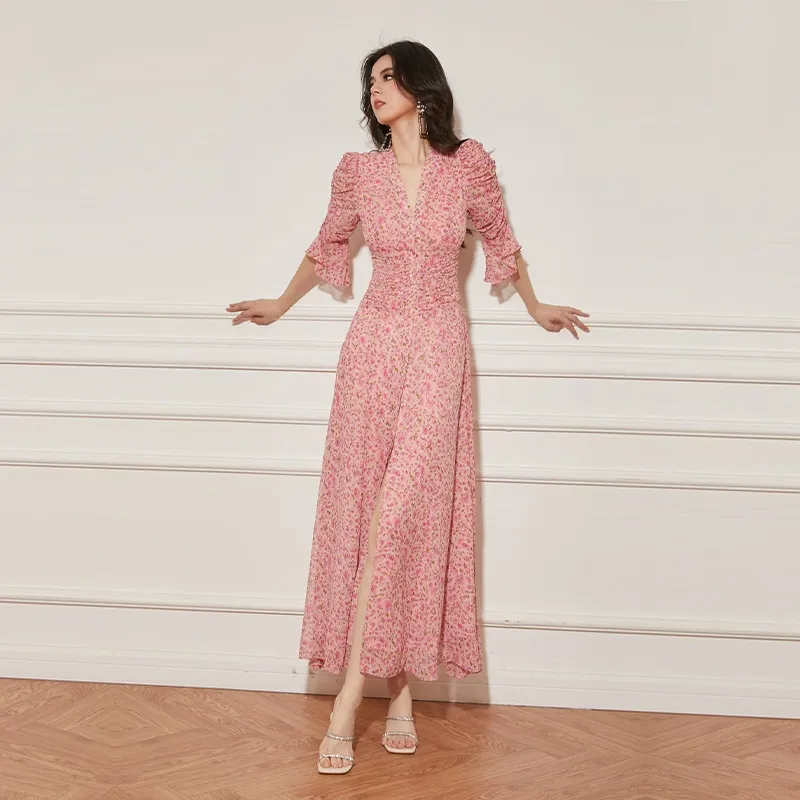 Slimming Dress: Elegant Womens Maxi Dress With Retro Print Perfect For  Parties And Special Occasions, Lightweight And Fashionable From Dunhuanwan,  $188.15 | DHgate.Com