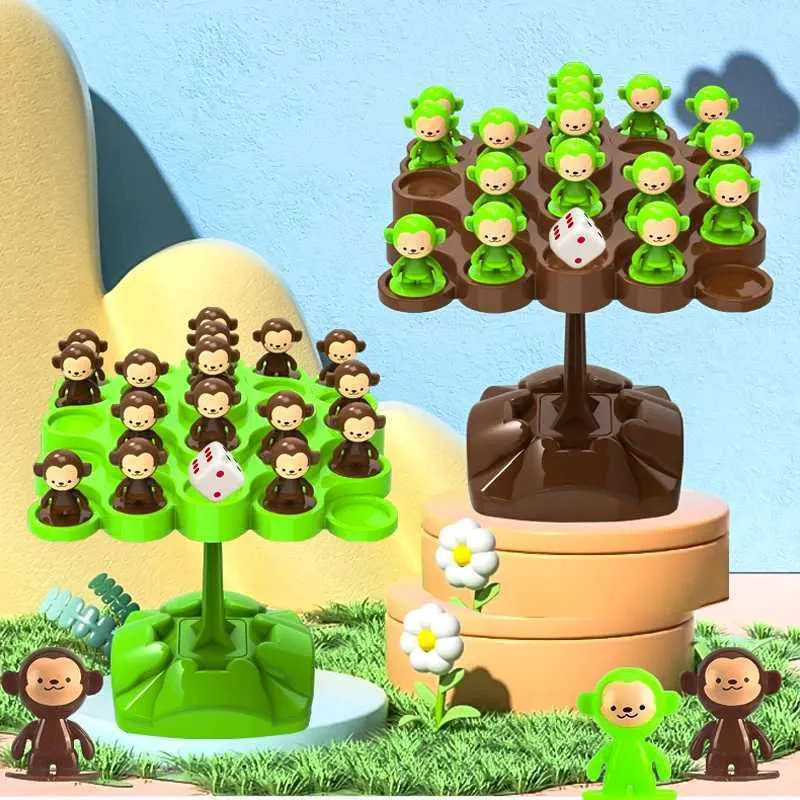 Monkey Balance Tree Board Game Interactive Educational Toy for