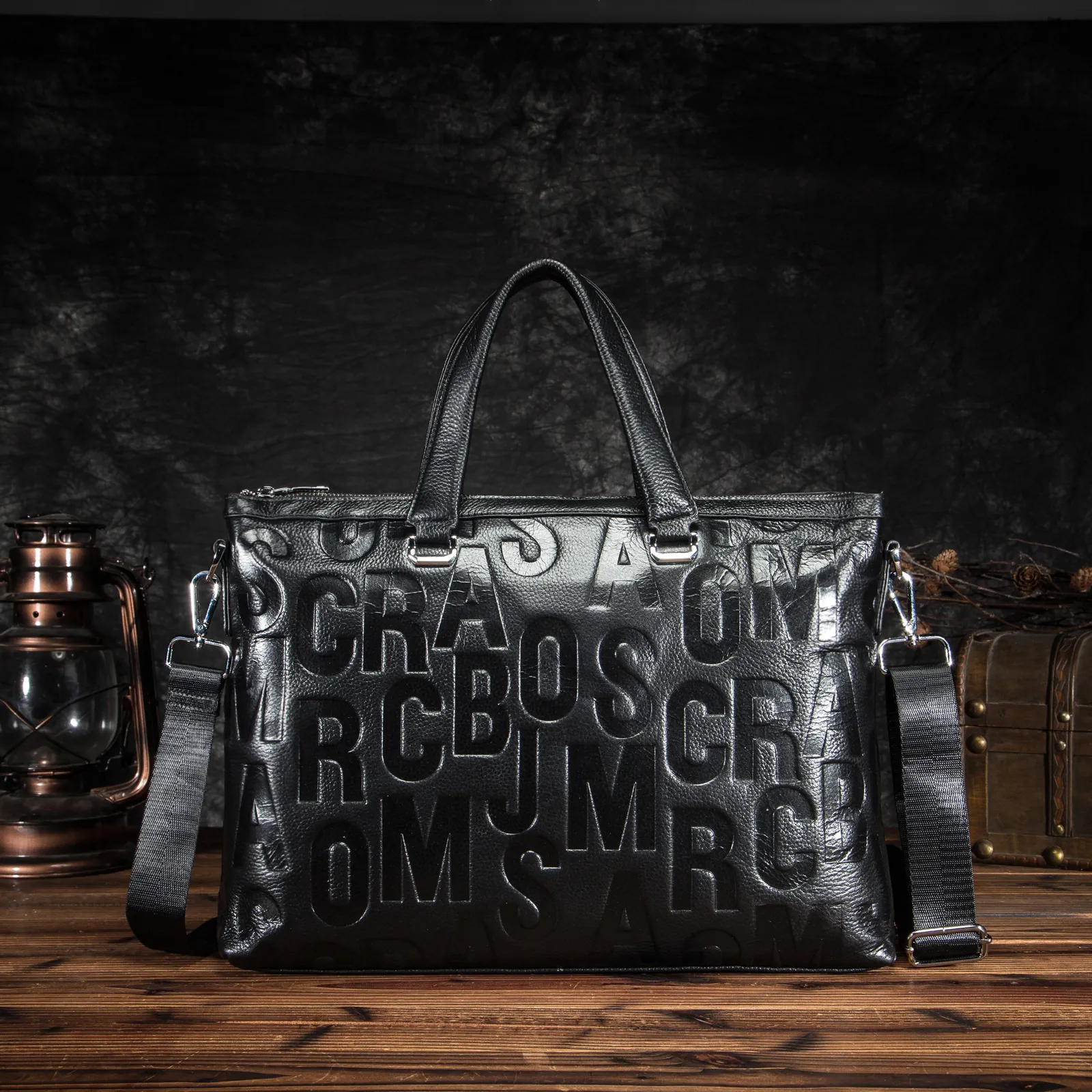 Premium Black Leather Business Mens Leather Briefcase Sale For Men 15 Laptop Case Attache Portfolio Bag Tote Shoulder Messenger Bag Model 7603 From Coisinistore 64.91 DHgate.Com