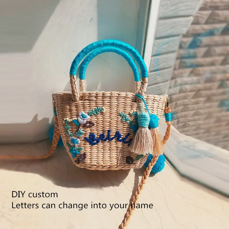 Customizable Straw Personalised Handbags With Fashionable Flower Design Tassel Detail And Large Size For Women Perfect For Beach Or Shoulder Wear From Dh911655427 62.33 DHgate.Com