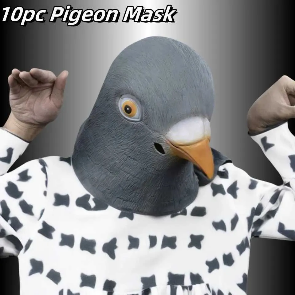 CENPEK Masque de Pigeon, Masque de Tête d'animal en Latex de Fête de Costume d'halloween de Luxe pour Cosplay, Événements à Thème et Déguisement Amusant CENPEK Masque de Pigeon, Masque de Tête d'animal en Latex de Fête de Costume d'halloween de Luxe pour Cosplay, Événements à Thème et Déguisement Amusant