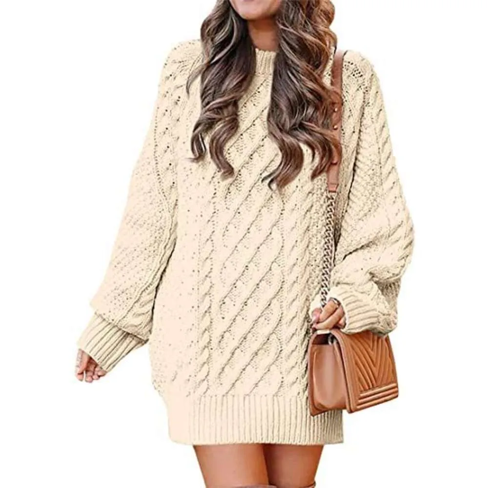 womens beige sweater dress HT 360 Collective - Beige Knit Dress main image 1