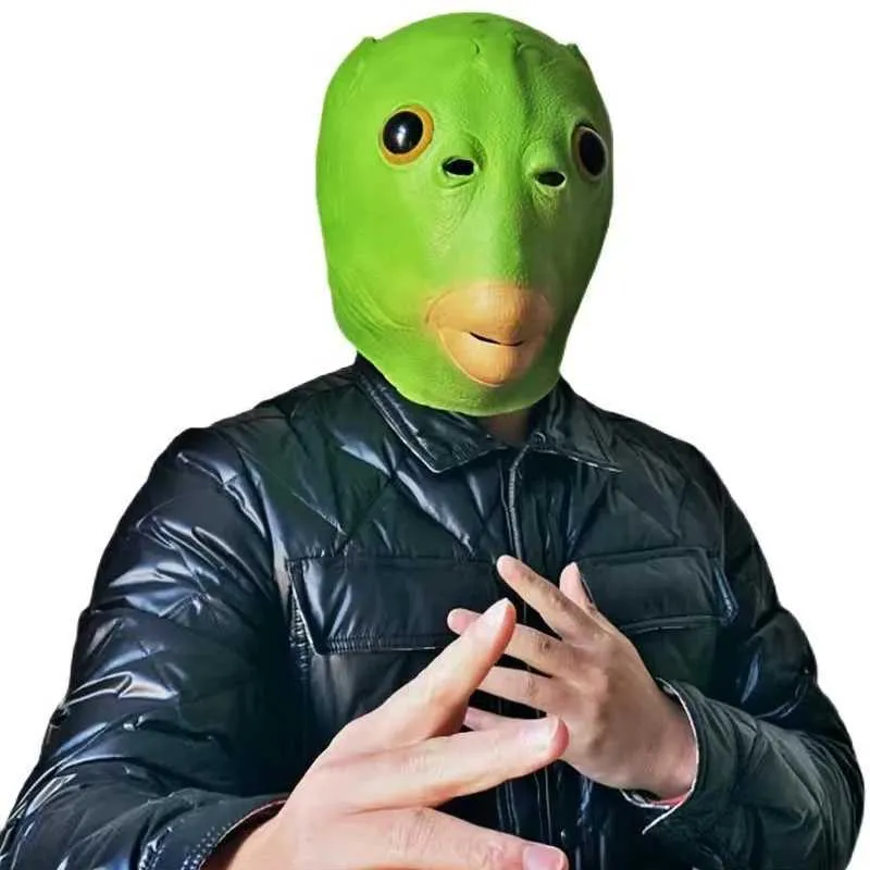 ToysXJ Creative Green Fish Head Mask Funny Plastic... From Taiho_shop ...