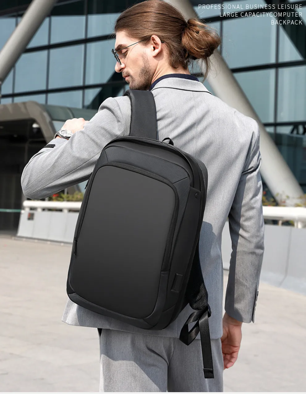 Premium 15.6-Inch Laptop Backpack for Men - Anti-Theft, Waterproof ...