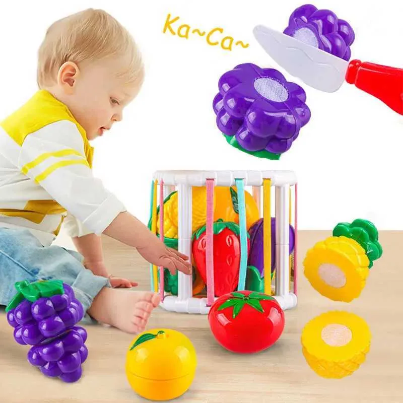 2 In 1 Montessori Baby Toys Cut Fruit Sensory... From Early_spring1, $5 ...