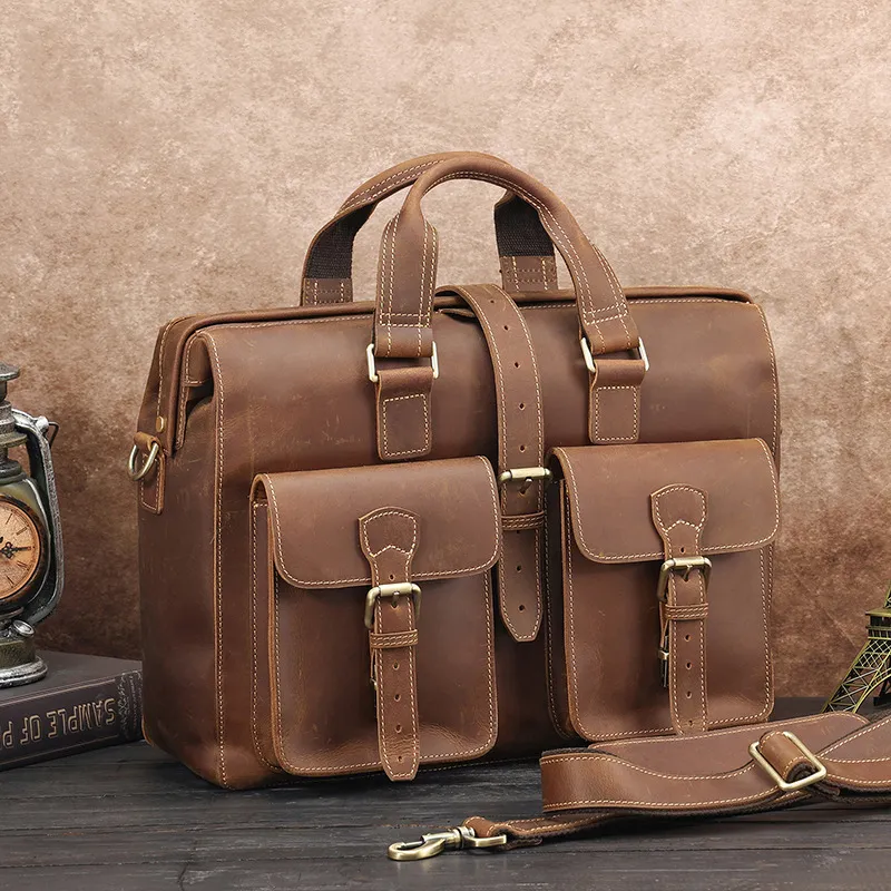 DHgate.com:Mens Genuine Leather Laptop Briefcase, Anti-Theft DHgate.com:Mens Genuine Leather Laptop Briefcase, Anti-Theft