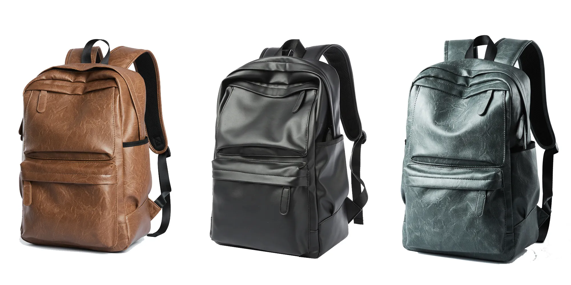 Waterproof Leather bag with laptop for Men - 15.6 inch Fashionable ...