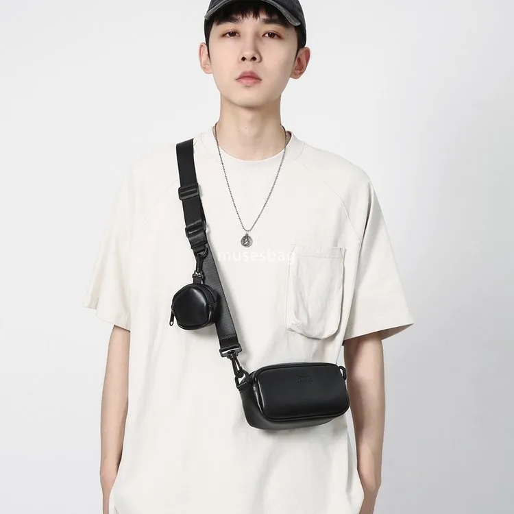 ミニかまくら DHgate.com:Mens Minimalist Small Square Crossbody Bag
