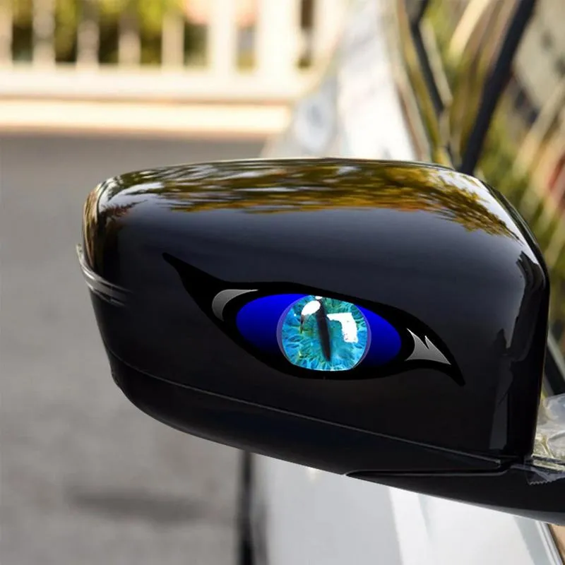 Pack Of 2 Evil Eyes Eye In Pink Vinyl Car Otorbike Helet Sticker