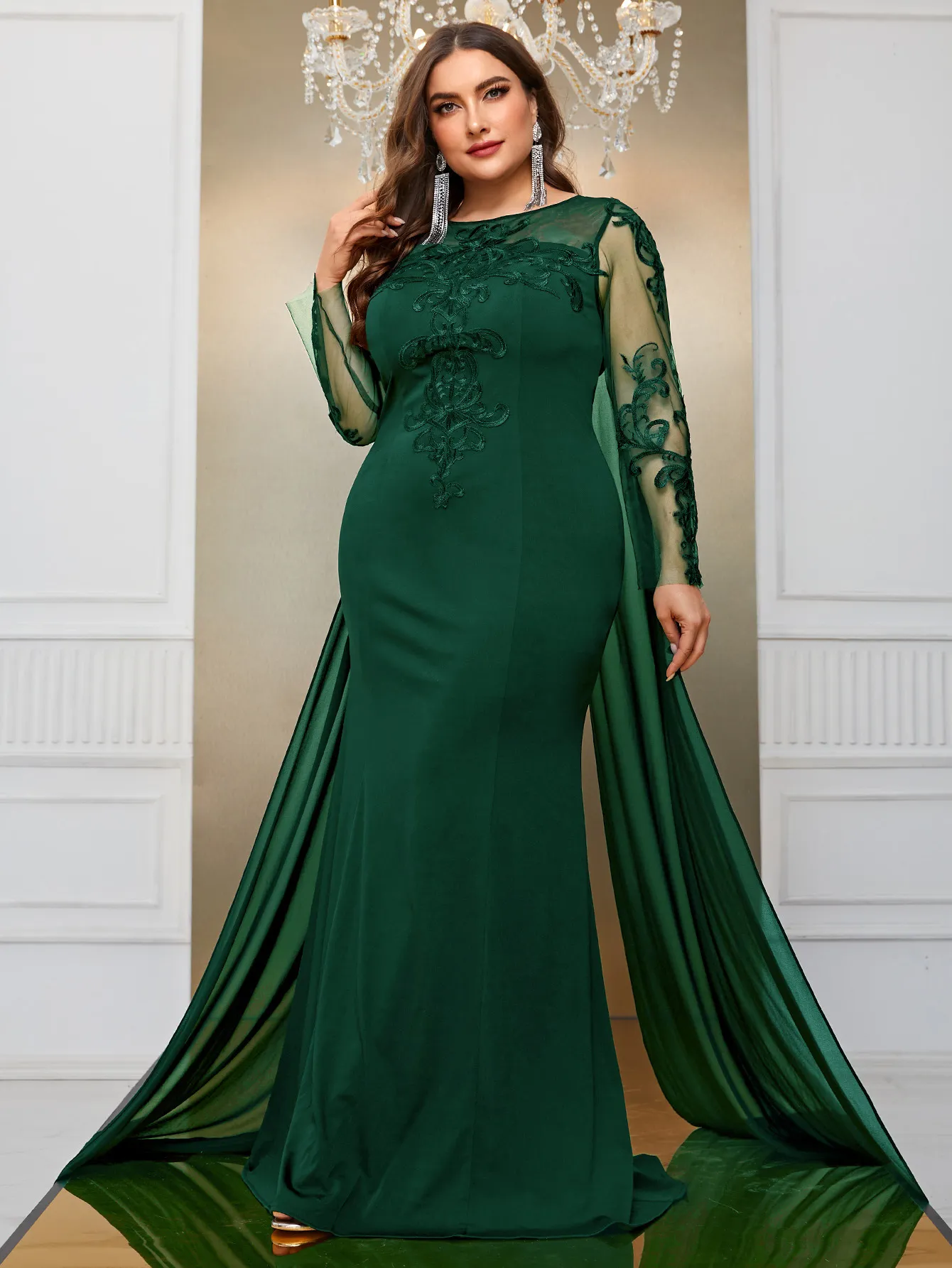 spring green formal dress Mac Duggal 49837