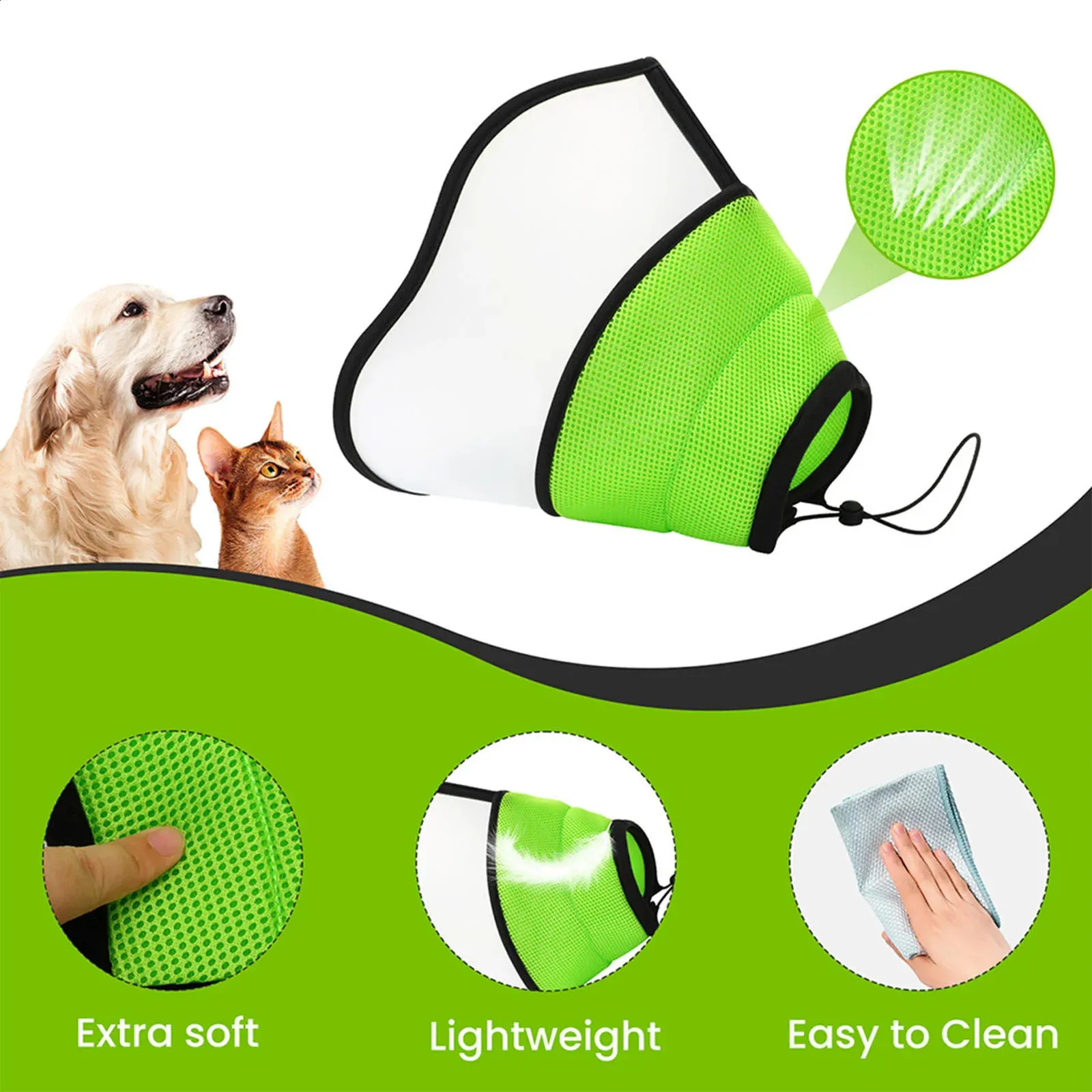 Bulk Adjustable Pet Recovery Cone Collar Breathable Anti Licking And Effective After Surgery Aid For Puppies Elizabethan Dog Muzzle Pet Barn From Ukeastore 17.7 DHgate.Com