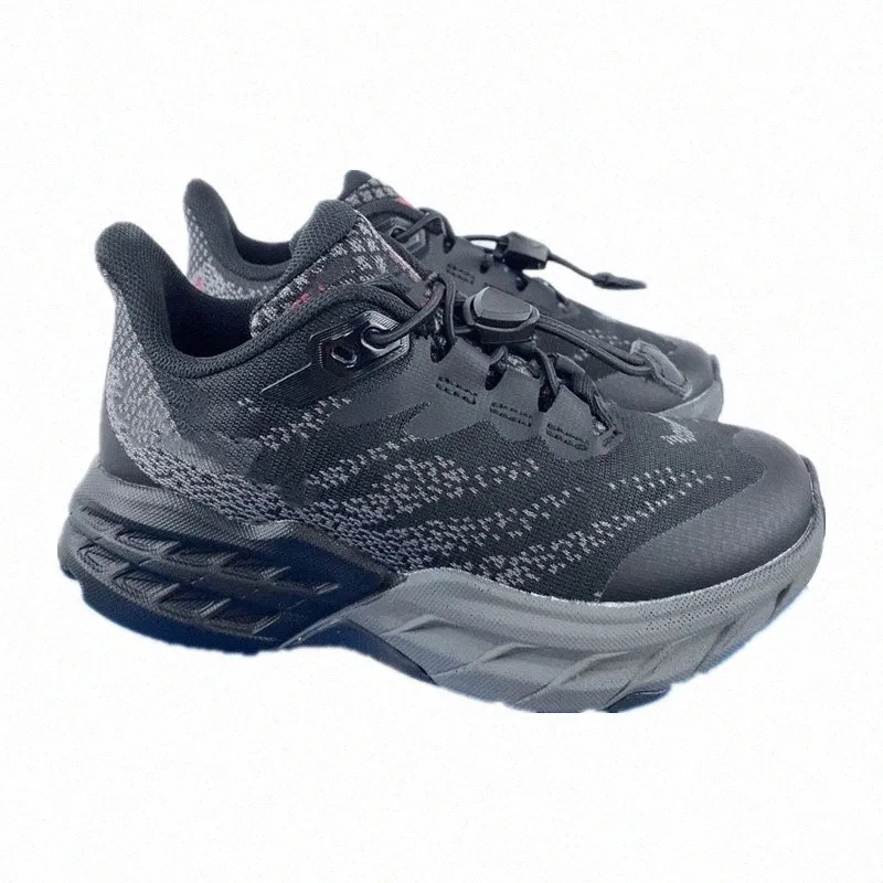 Sneakers Préscolaires Noirs Mach Chaussures De Course Pour