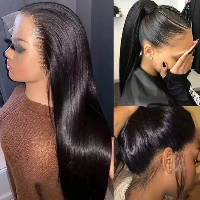 360 Full Lace Frontal Wig: 22 Inch Brazilian Bone Straight  display picture 1