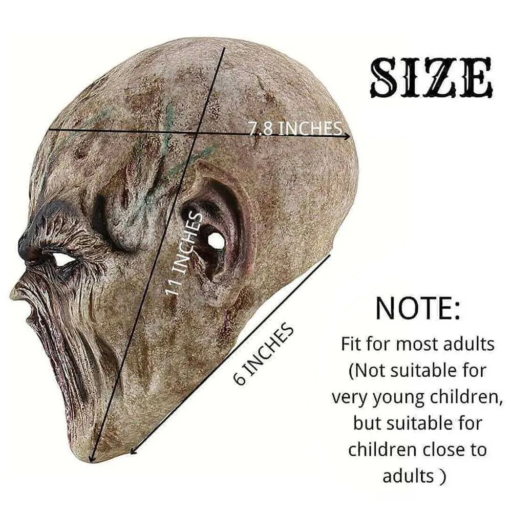 Creepy Alien Killer Fork Monster Mask - Zombie Devil Biochemical