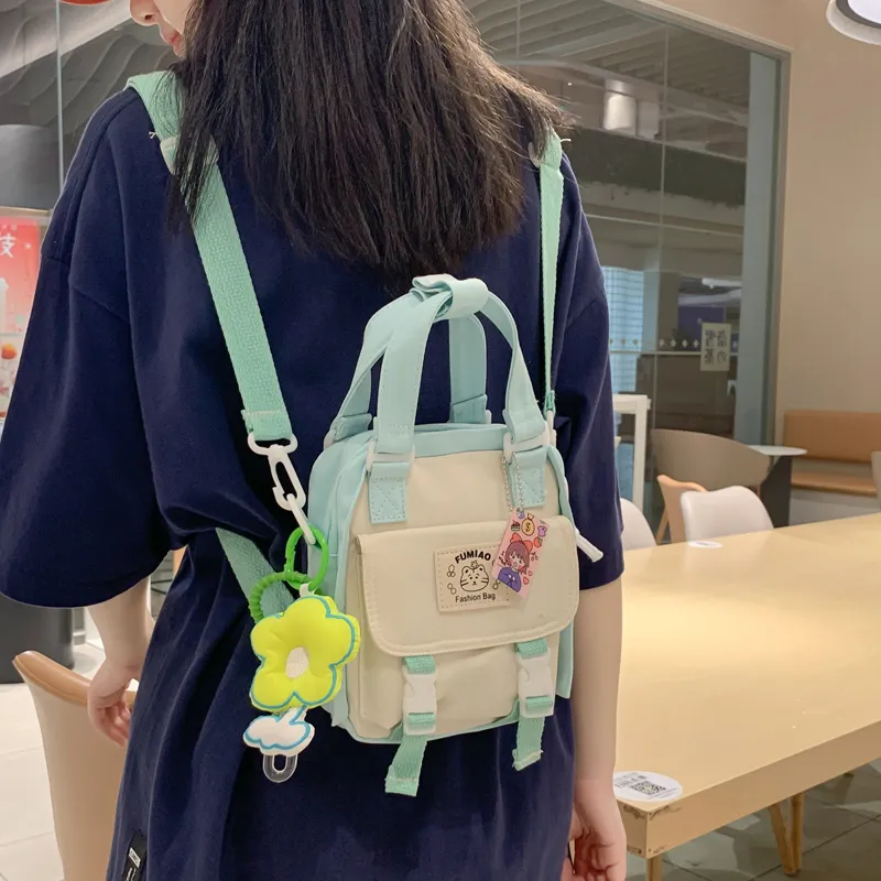 girls waterproof mini backpack MATEIN Blue Backpack, Small Cute Bookbag Purse for Women, 2pcs Sets CARTOON DESIGN TEAMD Cute Little Backpack Waterproof