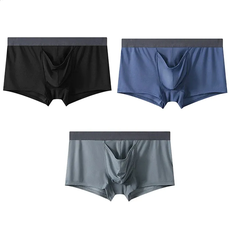CLEVER MENMODE 3 Kit Sexy Elephant Nose Underwear Men Long Penis Pouch Boxershorts Underpants Male Panties Ice Silk U Convex Bo 240802 From 18 13 DHgate