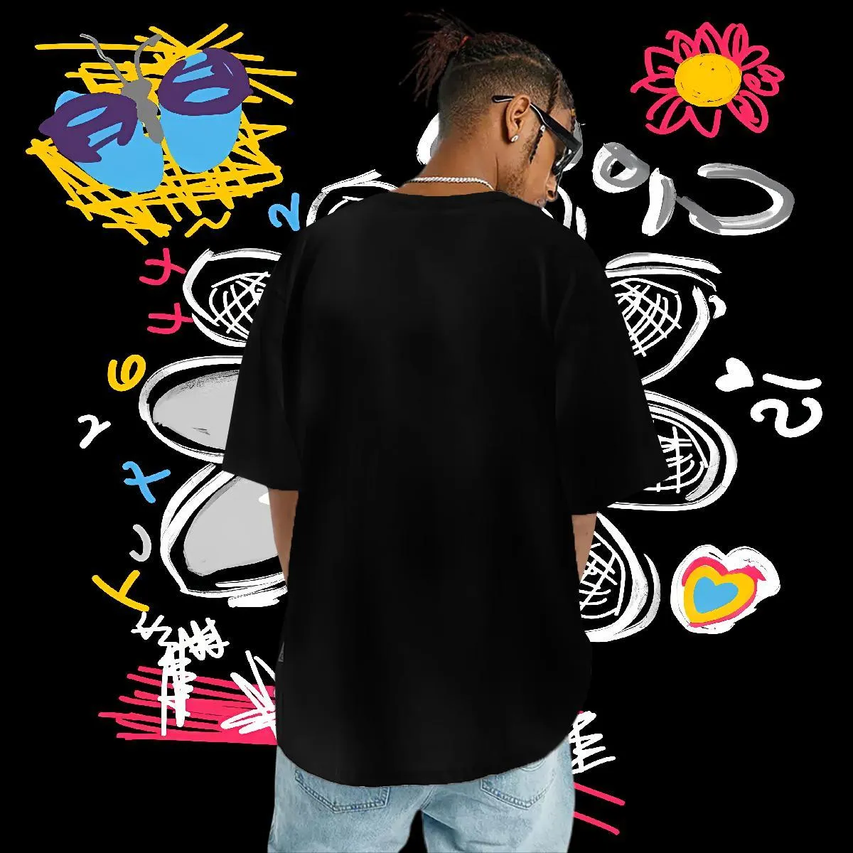 Camisetas Informales De Verano Para Hombres: 100% De Algodón, Manga Corta  Transpirable, Estampado De Dibujos Animados, Tops Unisex De 16,66 € | DHgate, image size:1200x1200