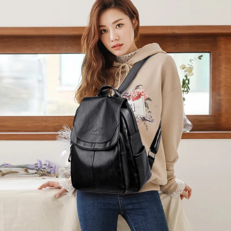 big pu leather backpack for women WYFJNX Kinzd CLUCI Backpack Purse for Women