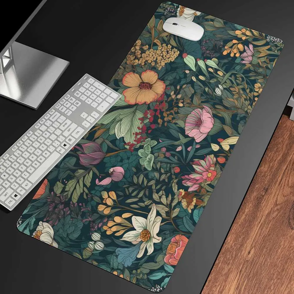 Mouse Mat Samples Vintage Flowers Large Gaming Mouse Mat Game PC... From Honey_fruit_tree ...
