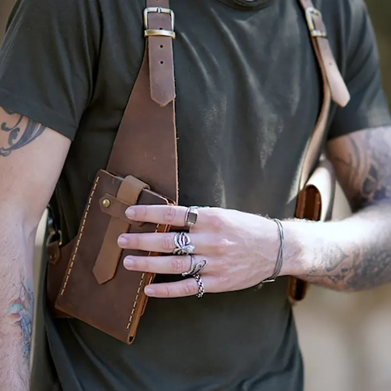 Anti Theft Medieval Leather Holster Porter Bag For Men And Women Motorcycle Style Wallet With Phone Pouch For Viking Cosplay And Festivals From Annides 24.02 DHgate.Com