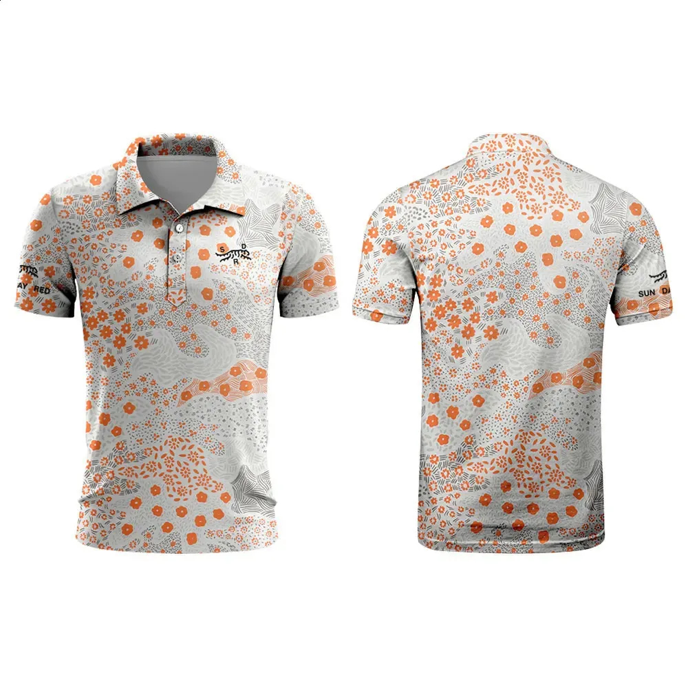 Save Big on Bulk Tiger Woods Polo Golf Shirts Tiger Woods Golf Sun Day Red  Mens Summer Golf Tshirt Top Quick Drying Golf Club Button Tshirt Polo Shirt 