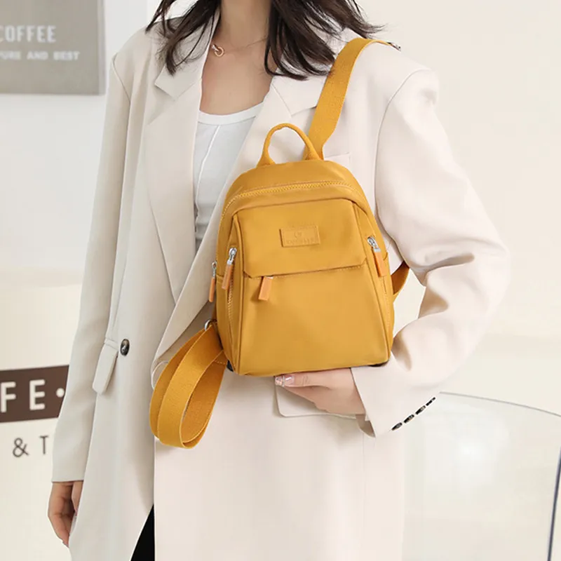Mini Backpack Purse: Anti-Theft, Waterproof Nylon Rucksack  display picture 1