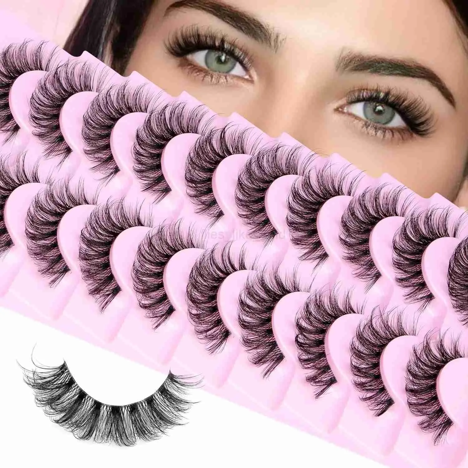 Natural Fluffy Eyelashes | D Curled 3D Wispy... From Flies_like_gold ...
