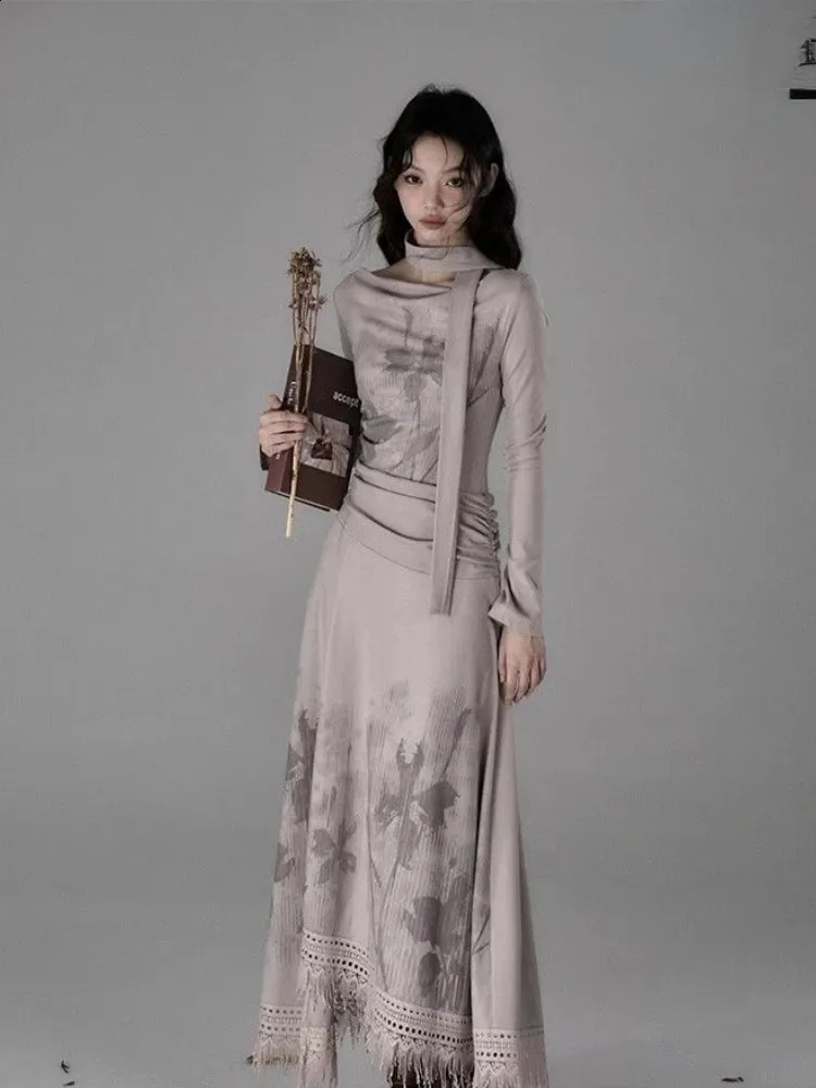 Chiffon Floor-Length Harajuku Grunge Dress for Women with Slim Waist, Short  Sleeve, Pullover Closure, and Tassels from Dhgate Basic & Casual Dresses -  price 67.99