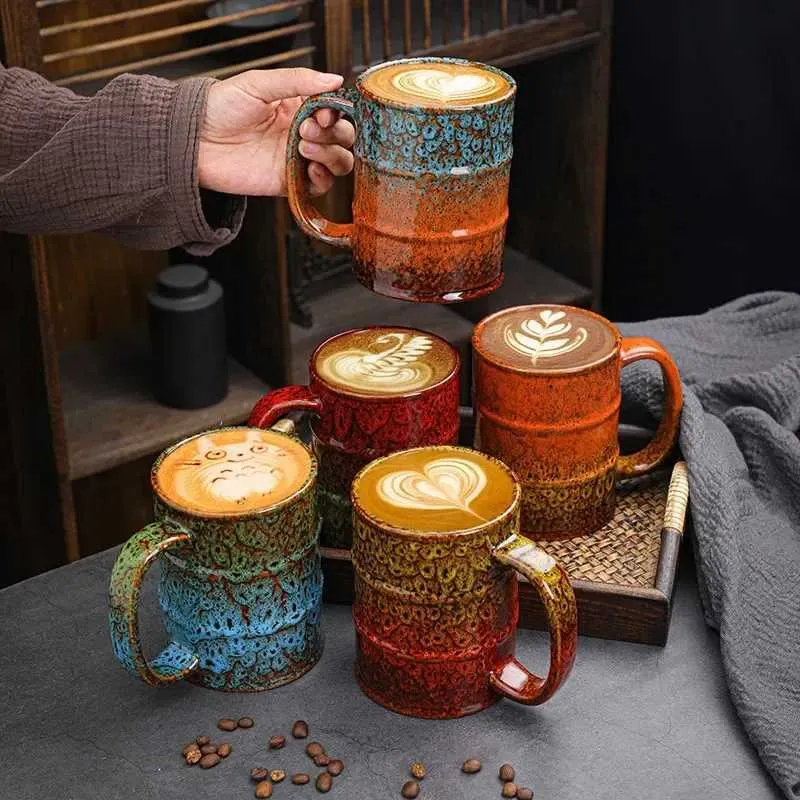 Creative Oil Drum Tea Cup 20 Oz Ceramic Coffee Mug Porcelain Handgrip  Dishwasher Microwave Safe from Dhgate Wine Glasses - price 23.01