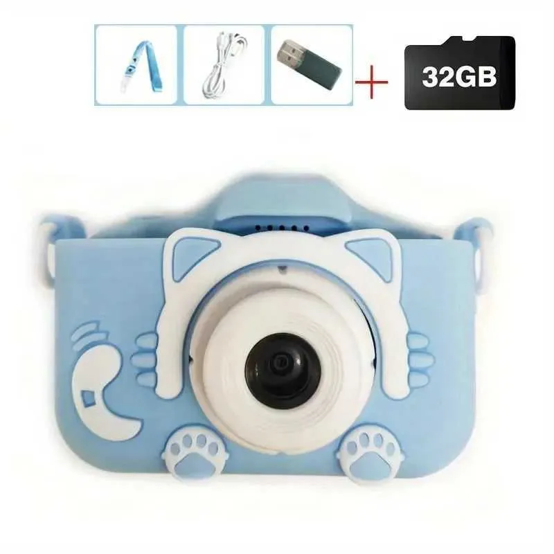 Appareil Photo Enfant 1080P Avec Carte 32GB - Double Caméra, 20MP, Écran 2 Pouces - Jouet Éducatif