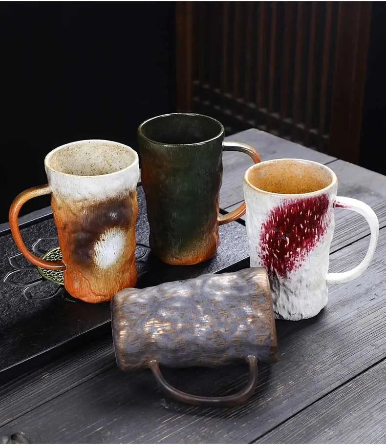 Coarse Pottery Large Capacity Ceramic Coffee Mug 24 oz Antique Imitation  Style from Dhgate Wine Glasses - price 29.33