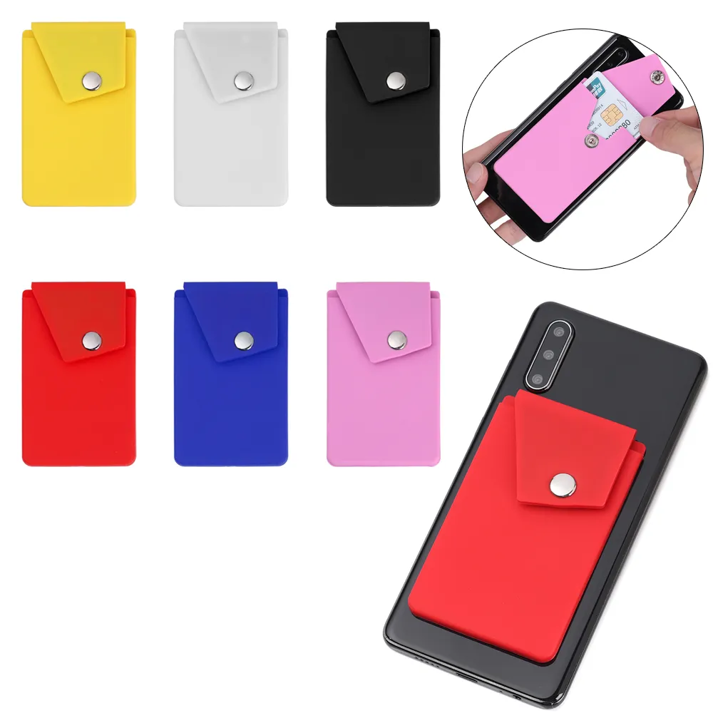 Adhesive Phone Wallet with Snap Pocket - Secure Silicone Card Holder, Shop  Now! from Dhgate Card Holders - price 19.45