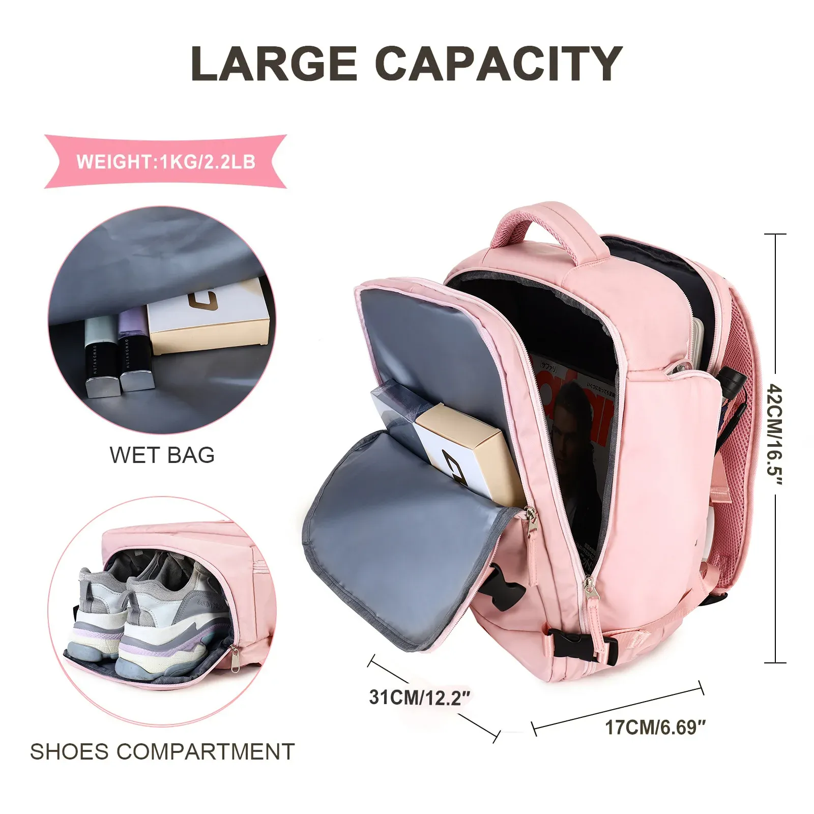 Travel Backpack Large Capacity 36-55 Litre Canvas Lightweight Waterproof USB Charging Bag Unisex from Dhgate Backpack - price 47.57 Travel Backpack Large Capacity 36-55 Litre Canvas Lightweight Waterproof USB Charging Bag Unisex from Dhgate Backpack - price 47.57