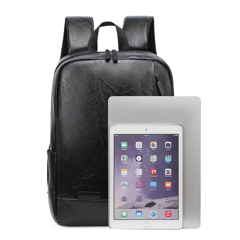 15.6 Inch PU Leather Laptop Backpack Water Resistant 20L Anti-Theft Travel Amazon.com: SYTRAH Leather Laptop Backpack, 15.6 Inch  main image 3