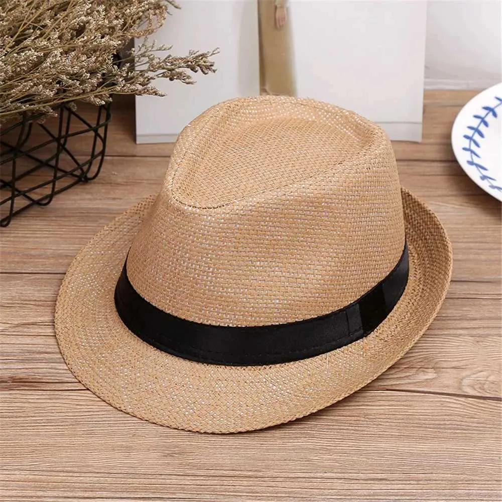 2023 Summer Beach Jazz Panama Trilby Fedora Hat For Kids Breathable Gangster Mad Cap For Girls And Boys From Wenxin pavilion1 4.96 DHgate.Com