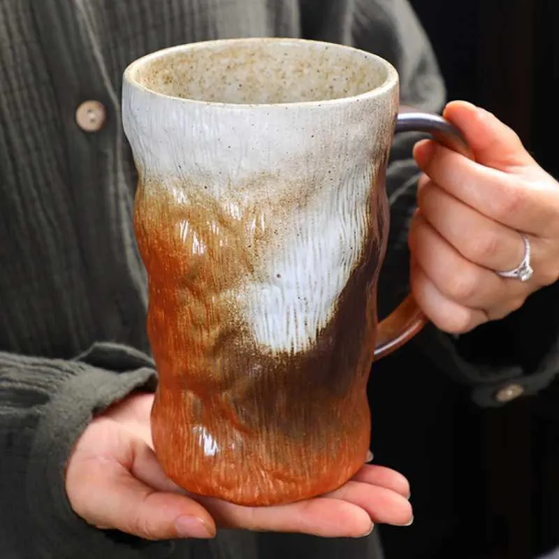 Coarse Pottery Large Capacity Ceramic Coffee Mug 24 oz Antique Imitation  Style from Dhgate Wine Glasses - price 29.33
