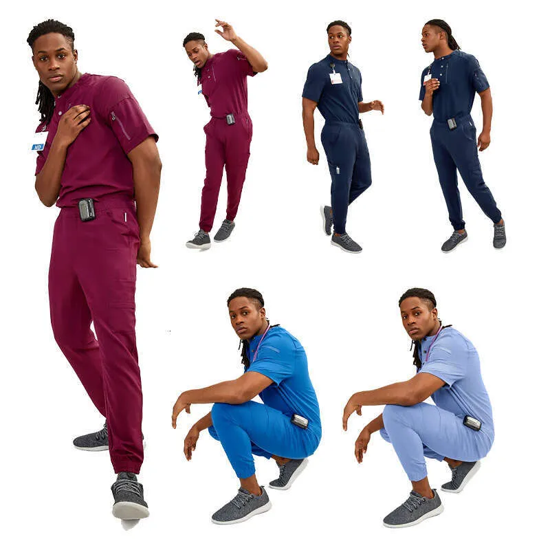 Figs Scrub Set For Women Breathable Linen Scrubs With High