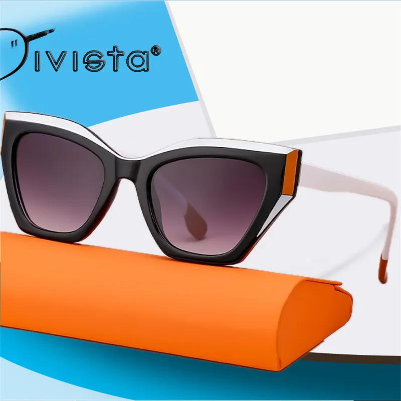 Oversized Butterfly Cat Eye Sunglasses - Steampunk  display picture 3